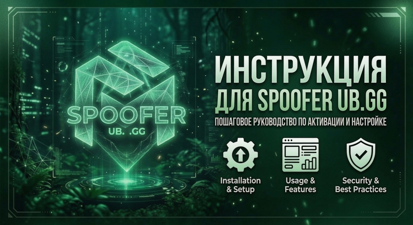 Инструкция для спуфера UB.GG