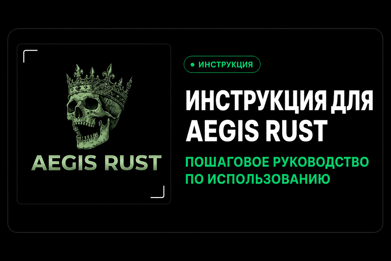 Инструкция для AEGIS RUST