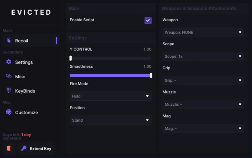Evicted Script